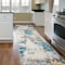 World Rug Gallery Sky Collection Modern Abstract Runner Rug 2'x7' Cream 233CREAM2X7 - alternate 1
